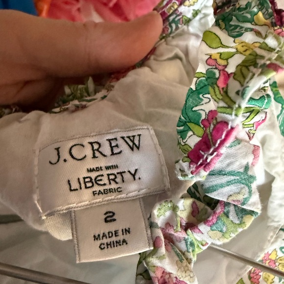 J.Crew Liberty of London Ruffle Collar Floral Dress 2T - Picture 4 of 4